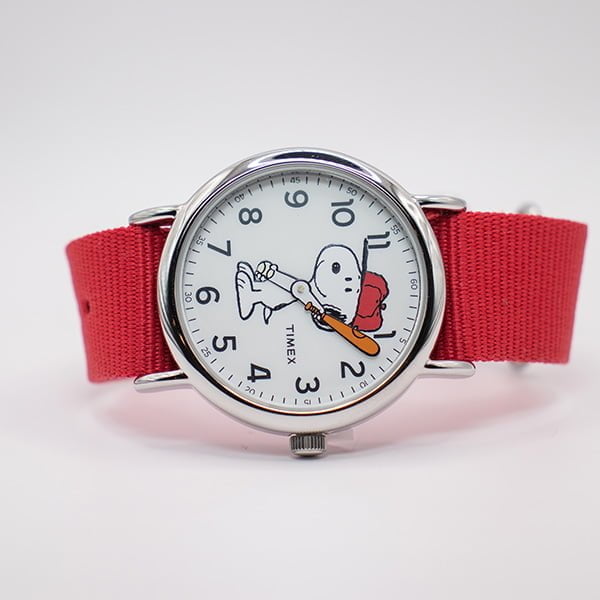 قیمت و خرید ساعت تایمکس TW2R41400 Timex Unisex x Peanuts - 38 mm Fabric Strap Watch