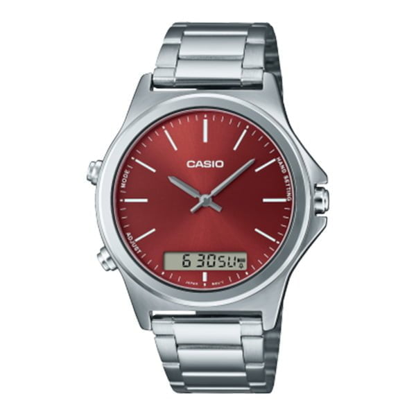 Casio red on sale digital watch