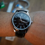 خرید و قیمت ساعت مردانه کاسیو MTP-V005L-1B | صفحه مشکی بند چرمی | ساعت جَم