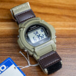 خرید و قیمت ساعت کاسیو W-219HB-5AVDF | بند پارچه‌ای چسبی | ساعت جَم