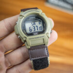 خرید و قیمت ساعت کاسیو W-219HB-5AVDF | بند پارچه‌ای چسبی | ساعت جَم