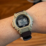 خرید و قیمت ساعت کاسیو W-219HB-5AVDF | بند پارچه‌ای چسبی | ساعت جَم