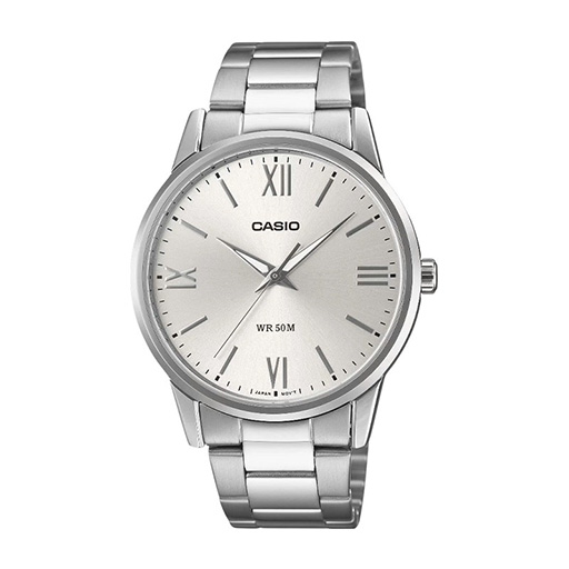 خرید و قیمت ساعت مردانه کاسیو MTP-1303DD-7A | تمام نقره‌ای | ساعت جَم