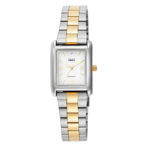 ساعت مچی زنانه Q&Q C69A-006PY | فلزی دو رنگ صفحه سفید