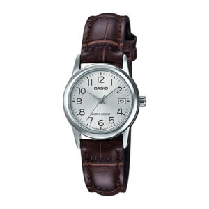 ساعت مچی زنانه Casio LTP-V002L-7B2 | بند چرمی